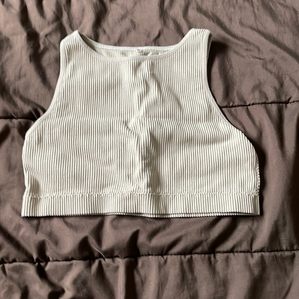 Beige Garage tank top